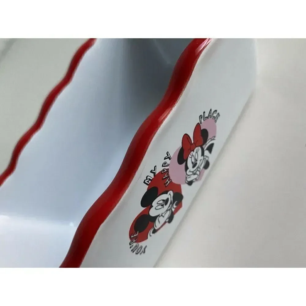 Disney‎ Mickey Minnie Valentine’s Mini Loaf Bread Baking Pan Dish Ceramic…